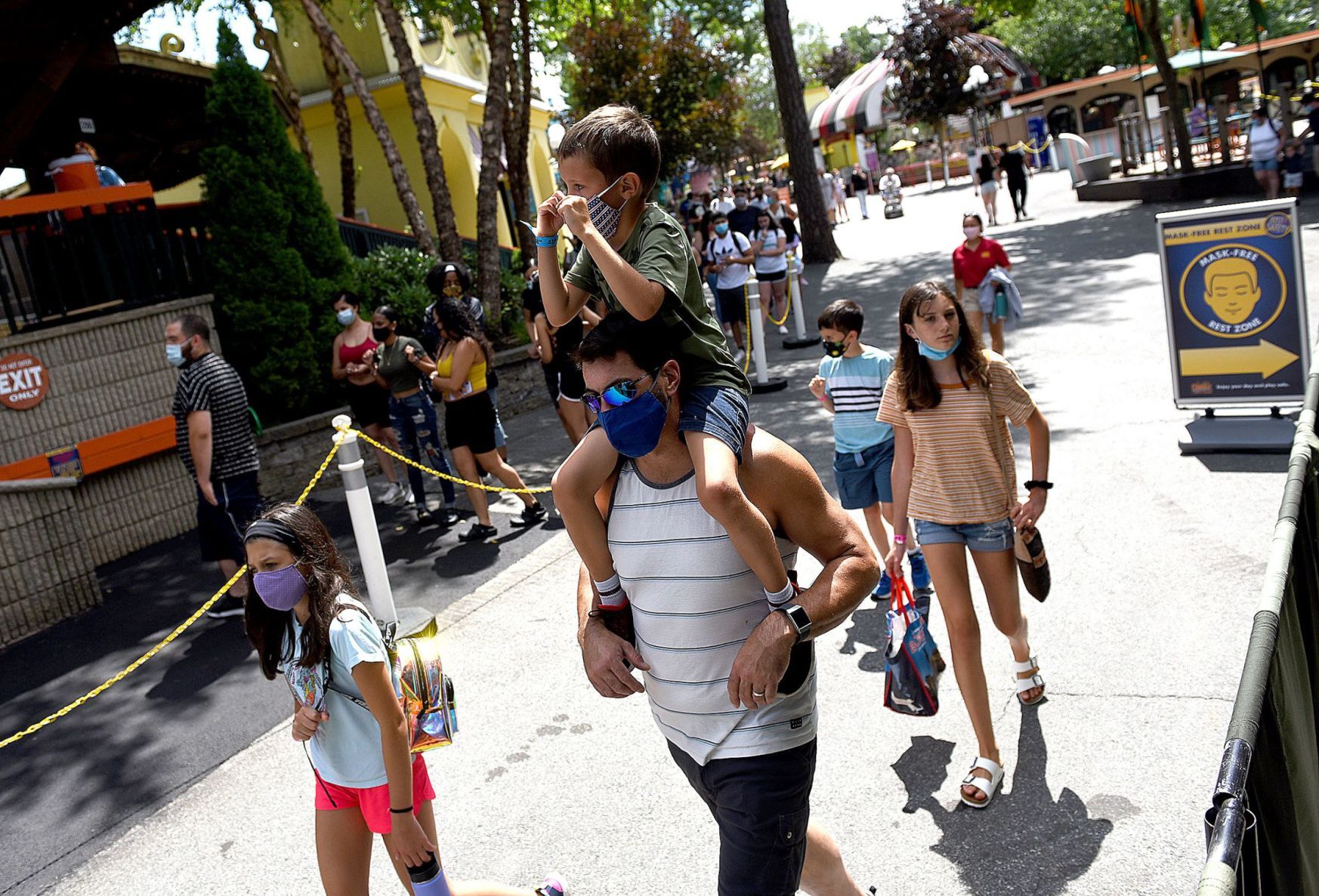 Masks and social distancing